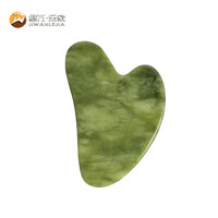 Rouleau de jade HD personnalisé Jiwan Lejia avec logo, Gua Sha en pierre, masseur facial premium pour le lifting du visage et des yeux, outil de soin de la peau pour le spa