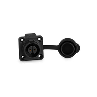 Connecteur circulaire étanche IP68 certifié CUL 400V M16 10A pour LP-16, prise mâle/femelle 2 broches en PBT pour bande lumineuse LED