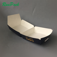 Caja de cartón de silicona de 6 pulgadas para pared, caja de papel de comida rápida de 2 hamburguesas grandes, venta al por mayor, mac jumbo