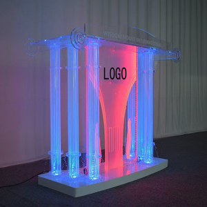 Pupitre moderne en acrylique transparent, assemblage personnalisable, bar à domicile, plateforme <span class=keywords><strong>de</strong></span> conférence scolaire, supermarchés, hôtels, centres commerciaux, <span class=keywords><strong>église</strong></span>s - Product Image 5