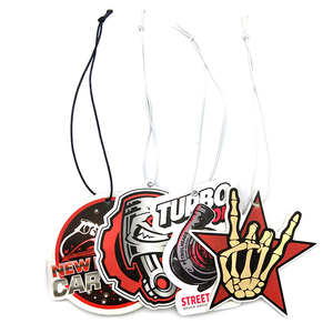 <span class=keywords><strong>D</strong></span>ésodorisant de voiture personnalisé en papier avec logo, parfum longue durée, différentes senteurs, vente en gros - Product Image 5