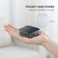 Boîtier Smart TV Hindetel Allwinner H135 Android 12.0 avec TV en direct mondiale intégrée, Wi-Fi double bande, Full HD 1080P 60fps, ultra compact pour