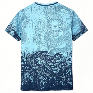 Maglia da <span class=keywords><strong>Calcio</strong></span> Sportiva con Stampa a Trasferimento Termico, 100% Poliestere, T-Shirt da Allenamento Traspirante ad Asciugatura Rapida per Uomo - Product Image 2