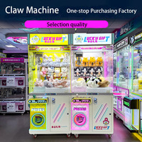 Nouveau distributeur automatique de grue de pince de poupée d'arcade à pièces de machine de griffe en métal avec la boîte aveugle de casse-croûte