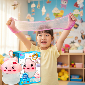 Kit de slime à colorier soi-même - Ensemble de slime anti-stress DIY avec pâte à modeler et pâte à jouer, jouet créatif unisexe pour enfants, slime transparent - Product Image 3
