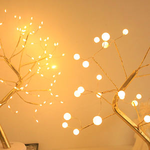 Hermosa batería/USB Tabletop Bead Tree Night Light con 36 perlas <span class=keywords><strong>LED</strong></span> para la decoración de la habitación interior - Product Image 3