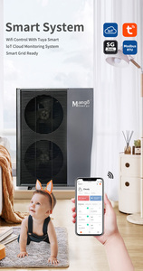 ปั๊มความร้อนแบบอากาศสู่น้ำ รุ่นใหม่ปี 2024 ใช้สารทำความเย็น R290 และ R32 ขนาด 10kw 20kw 30kw  เครื่องทำน้ำร้อนปั๊มความร้อนแบบอากาศสู่น้ำ Evi R32 DC  ปั๊มความร้อนแบบอากาศสู่น้ำ R32 DC - Product Image 4