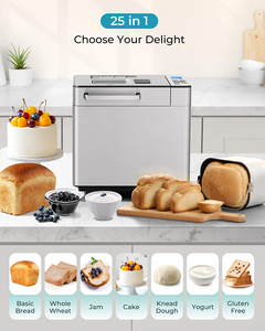 Euhomy 25-in-1 sản xuất bánh mì Máy 2lb breadmaker bánh mì máy với Nut Dispenser và nấm men Dispenser - Product Image 2