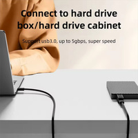 USB-B 3.0 5Gbps profesional Transmisi Data adaptor USB-B pengisian cepat ke konverter tipe-c konektor Printer kotak HDD
