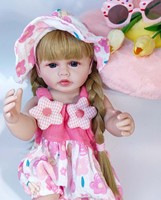 Poupée bébé en vinyle souple de 45 cm pour filles, poupée réaliste nouveau-né, jouet pour enfants, poupée de simulation mignonne pour enfants