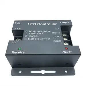 Contrôleur de bande LED 12V 30A CE ROHS haute puissance RGB COB bande lumineuse 24V série tactile sans fil RF télécommande LED contrôleur