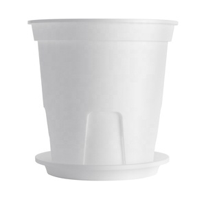 Decorazione del giardino di Grandi Dimensioni Rotonda Verde di Plastica Durevole Radice di Pianta di Controllo <span class=keywords><strong>Rosa</strong></span> Gallone Vivaio <span class=keywords><strong>Vaso</strong></span> di Fiori - Product Image 3