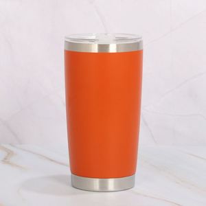 Silver Stainless <b>Cup</b> Mug 20Oz Insulated Double Wall Vacuum Powder Coated Matte Seamless Inner Wall Leak ASM25 - Product Image 6