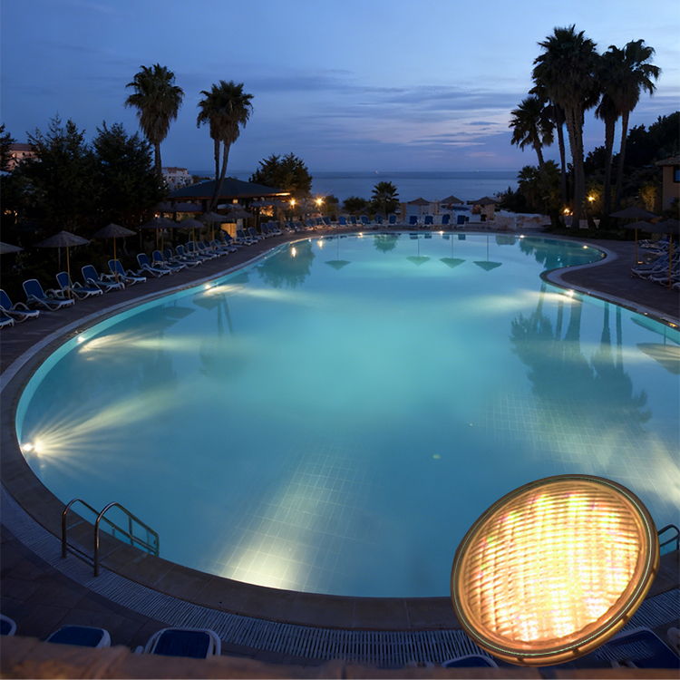 Pool Lights IP68 Waterproof PAR56 LED Underwater Light DC12V RGB Remote Control for Hot Spring Spa Underwater Lighting
