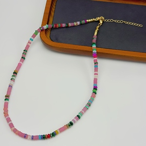 Kalung manik-manik Frisbee Musim Panas <span class=keywords><strong>2025</strong></span> untuk wanita berlian alami cahaya mutiara mewah ceruk rantai klavikula kupu-kupu - Product Image 1