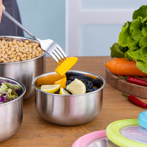 Juego de Loncheras Térmicas de Acero Inoxidable 304 Ecológicas para Adultos y Niños, con Tapa de Plástico, Aptas para Microondas - Product Image 5