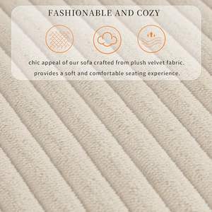 Оптовая продажа: Диван-кровать 2-в-1 из вельвета с выдвижным спальным местом, трансформируемый в кушетку, угловой диван-кровать с отсеком для хранения и скрытыми подстаканниками - Product Image 5