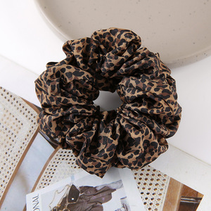 Leopard Print Scrunchies Large & Small Size Elastic Fabric Hair Scrunchy Hair <b>Ties</b> Vintage Animal Print Women Hair Accessories - Product Image 5
