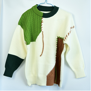 Suéter Vintage de Estilo Moderno, Cálido, Informal, de Punto, Holgado, para Otoño, Ropa de Exterior - Product Image 1