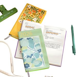 สมุดโน้ตปกพิมพ์ลายบึงบัวเขียว ดีไซน์ A6 ปี 2026 ปกแบบกำหนดเอง สมุดโน้ตสำหรับสำนักงาน โรงเรียน และนักเรียน - Product Image 4