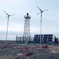Système hybride éolien solaire 2kW 3kW 6kW 12kW 15kW Kit générateur éolien Alimentation stable pour stations de base de communication