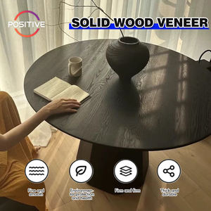 Table <span class=keywords><strong>De</strong></span> Salle À Manger Minimaliste En Bois Massif Noir Plateau Rond Table <span class=keywords><strong>De</strong></span> Salon Robuste Cuisine Table <span class=keywords><strong>De</strong></span> <span class=keywords><strong>Dîner</strong></span> Ensemble 6 Places Mesa <span class=keywords><strong>De</strong></span> Comedor - Product Image 2