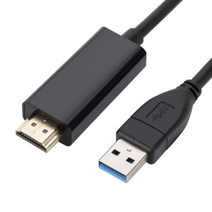 <span class=keywords><strong>Cable</strong></span> USB 3.0 <span class=keywords><strong>a</strong></span> <span class=keywords><strong>HDMI</strong></span> de 1.8M, Convertidor USB 3.0 <span class=keywords><strong>a</strong></span> <span class=keywords><strong>HDMI</strong></span>, <span class=keywords><strong>Cable</strong></span> de Video para Monitor de Proyector 1080P para Laptop, PC y Proyector - Product Image 1