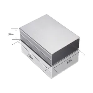 DIY diseño personalizado anodizado chorro de arena Split productos electrónicos controlador placa caja de aluminio carcasa