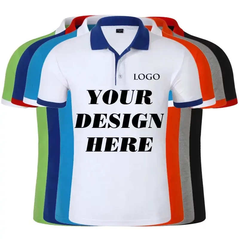 T-shirt décontracté de haute qualité en coton pour hommes, uniforme personnalisé de Golf uni, chemises Polo avec Logo