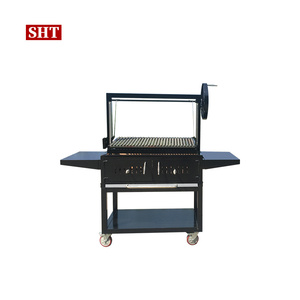 Barbacoa de acero inoxidable para exteriores, parrilla grande para carne y carbón, parrilla interior de Santa María - Product Image 1