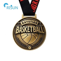 Fabrication de médailles de basket-ball de compétition sportive en émail doux 3D personnalisées Médailles de médaillon Cintre de médaillon Médailles de basket-ball personnalisées