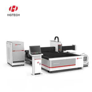 HGTECH otomatik odaklama 1000W 2KW 3KW 6000W 3015 Fiber Lazer kesim makinesi ucuz fiyat ile yüksek kalite Lazer kesici döner