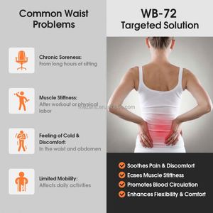 Ceinture de thérapie par lumière rouge avancée par photobiomodulation, utilisation sûre et non invasive avec minuterie intégrée - Product Image 4