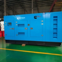 Générateurs diesel Cummins 350 kVA 100 kVA 110 kVA 120 kVA 150 kVA 200 kVA triphasés, type silencieux, à châssis ouvert, prix usine