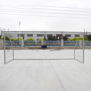 Thiết kế mới Trung Quốc nhà máy 10ft x 6.5ft kích thước đầy đủ phổ biến có thể gập lại kim loại lắp ráp bóng đá bóng đá Mục tiêu bài với Net - Product Image 4