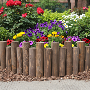 Pequeña tira decorativa <span class=keywords><strong>de</strong></span> aislamiento <span class=keywords><strong>para</strong></span> jardinería exterior, estaca <span class=keywords><strong>de</strong></span> <span class=keywords><strong>jardín</strong></span> con tronco carbonizado conectado, fácil <span class=keywords><strong>de</strong></span> montar - Product Image 3