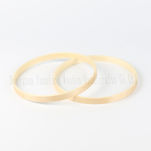 Cerceau floral en bambou en bois pour bricolage couronne de mariage <span class=keywords><strong>macramé</strong></span> artisanat capteur de rêves tenture murale anneau décor à la maison - Product Image 2