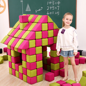 बच्चों के लिए रूखाकी चुंबकीय कपड़े निर्माण ब्लॉक, इनडोर प्ले किंडरगार्टन और प्रीस्कूल सीखने के लिए - Product Image 1