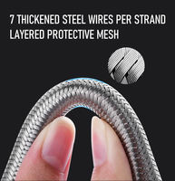 Raccord de Robinet Tressé en Acier Inoxydable 12 mm Tuyau d'Alimentation Flexible 1/2 Femelle X M10x1 Long Mâle pour Évier de Cuisine et Salle de Bain