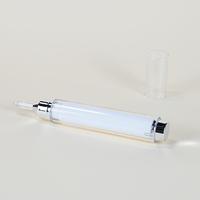 Flacon-seringue sans air en PETG jetable de haute qualité pour sérum de soin de la peau, usage cosmétique professionnel, capacité de 10 ml