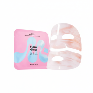 Mamonde Flora Glow Rose Marble Mask Good Quality Facial Masks 1ea Pack - Product Image 2