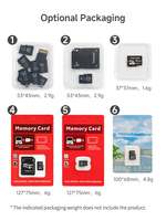 Tarjeta de Memoria de Alta Velocidad Miomgn de 16 GB, 32 GB, 64 GB, 128 GB, Compatible con Múltiples Dispositivos, Tarjeta de Memoria para Cámaras de Seguridad, DVR para Automóvil, 256 GB