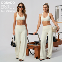 Ensembles de yoga et de fitness pour femmes : Soutiens-gorge de sport, tenues d'entraînement, leggings de yoga taille haute, vêtements de pilates et de gym