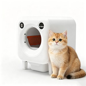 Litière pour chat anti-pincement, bac automatique 65L, espace entièrement clos, autonettoyante et désodorisante, produit pour la maison - Product Image 1