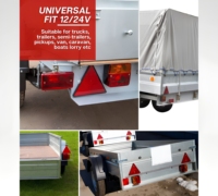 Nouveau feu arrière combiné universel 12V à 4 fonctions pour remorque, étanche IP67, pour camping-car et camion