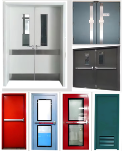 Puerta Cortafuego de Acero de Hoja Simple o Doble con Barra Antipánico Moderna Personalizada de Yonking para Exteriores, Hoteles, Hospitales y Apartamentos - Product Image 2