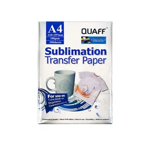 QUAFF昇華紙新しい速乾性A4/A3/A3熱転写紙100gsm/125gsmマグカップTシャツMDF枕石用