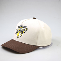 Gorras de Béisbol Personalizadas con Logotipo Bordado en 3D, Gorra de 5 Paneles con Visera Curva, Cierre a Presión, 2 Tonos, Nuevas, con Logotipo