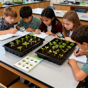 Khay ươm giống thủy canh nhựa PP đen, hình chữ nhật, bền, tái sử dụng, dùng một lần, kích thước 1020 - Product Image 4