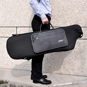Housse de transport Oxford personnalisable pour <span class=keywords><strong>saxophone</strong></span> basse et <span class=keywords><strong>saxophone</strong></span> baryton, rembourrée épaisse, imperméable, avec logo OEM personnalisé, vente en gros - Product Image 2